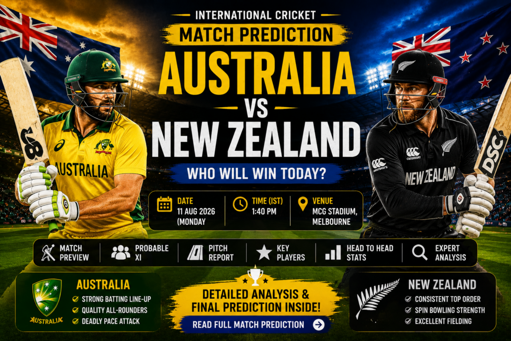 Australia vs New Zealand Match Prediction chatgpt image aug 11, 2026, 01 14 55 pm