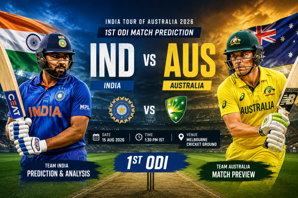 India vs Australia Match Prediction – 1st ODI ind-vs-aug